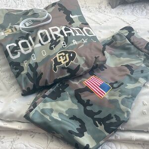 University of Colorado Buffs Football Coach Prime Camo Hoodie and Joggers Set